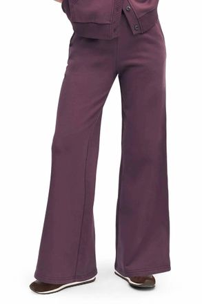 Favorite Daughter Boxer Wide Leg Pants In Burgundy Dahlia