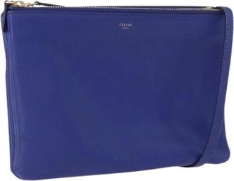 Celine Pre-owned Vintage Schoudertas - Dames - Vintage Schoudertas - Blauw - ONE Size - Leer - Vintage