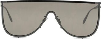 Alaia Womens Sunglasses Mask Metal Black-Grey Black-Black-Grey Black/black/grey