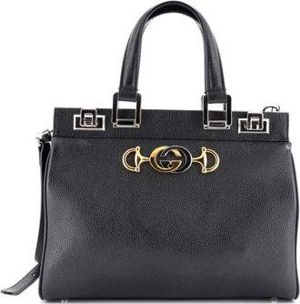 Gucci Zumi Top Handle Bag Leather Small satchel - Zwart