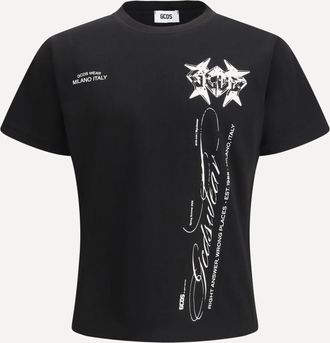 GCDS History print cotton T-shirt Male XL