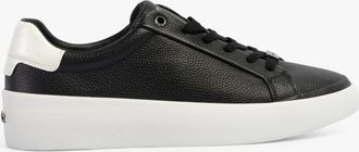 Calvin Klein VULCANISED LACE UP Womens Trainers Black / White - Size UK 7