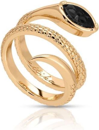 Ettika Marquise Coil Ring in Black at Nordstrom, Size 10