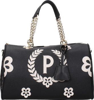 Pollini Borse a Mano Donna PVC Nero/Nero