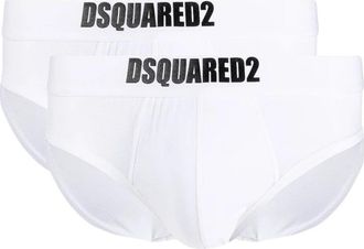 Dsquared2 Witte Herenbriefs met Logotailleband - Heren - Onderbroek - Wit - S - Ondergoed
