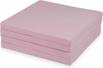 OEM Alfombra De Juego Infantil 120x120cm, Cuadrada, Plegable, Color Rosa Empolvado