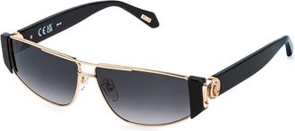 Just Cavalli SJC179 0300 Womens Sunglasses Gold Size 59
