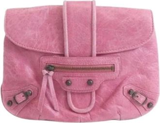 Balenciaga Pre-owned Clutches, female, Pink, Size: ONE SIZE Pre-owned Vintage Pouch