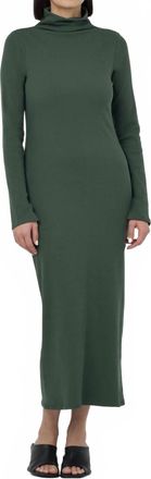 Paper Label Ted Maxi Dress In Forest Green