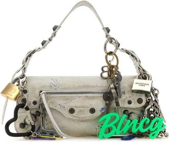 Balenciaga White Le Cargo small shoulder bag