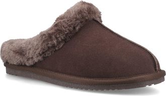 Hush Puppies Amara Su&egrave;de Dames Chocolade Slippers