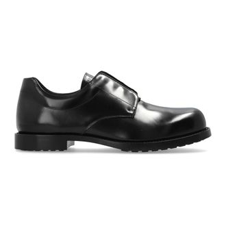Balenciaga Leren Derby Schoenen - Heren - Veterschoenen - Zwart - 45 EU - Leer - Schoenen