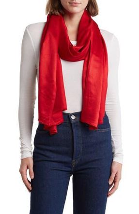 Vince Camuto Oversized Satin Pashmina Wrap in Red Roulette at Nordstrom Rack