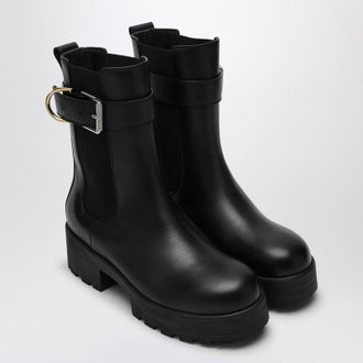 ブーツその他 GIVENCHY Woman Boots Ebony BE702EE1JA 202 Givenchy Women's Black Show Lace-Up Knee-High Boot Shoes