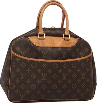 Louis Vuitton Deauville Handbag Monogram Canvas Brown Canvas Bag (Pre-Owned)