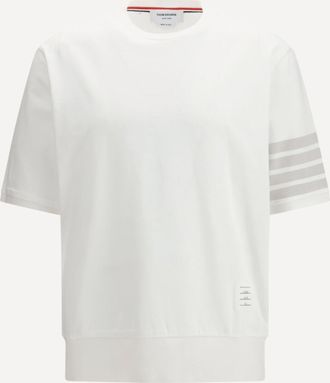 Thom Browne T-shirt 4-Bar in jersey di cotone Man 2