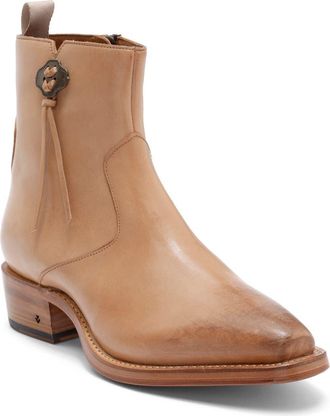 John Varvatos Walker Tassel Zip Boot in Light Khaki at Nordstrom Rack, Size 10.5