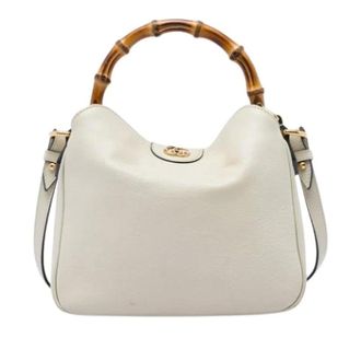 Gucci Pre-owned Diana - Dames - Pre-owned - Wit - Maat: ONE Size Leer