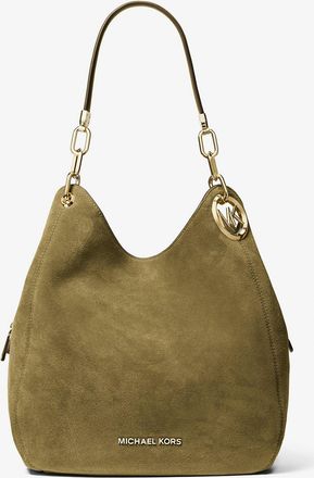 Michael Kors Lillie Large Suede Shoulder Bag
