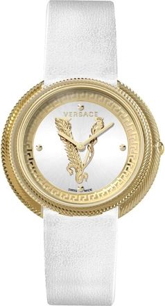 Versace Dameshorloge Thea 38mm - Dames - Horloges - Geel - ONE Size - Accessoires