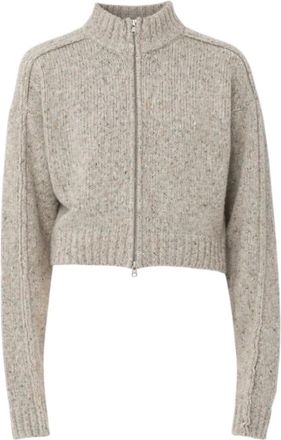Won Hundred Cardigans, female, Beige, Size: XS Alea Zip Knit Cardigan