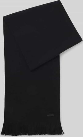 HUGO BOSS Schal aus reiner Schurwolle in Black, Größe 1
