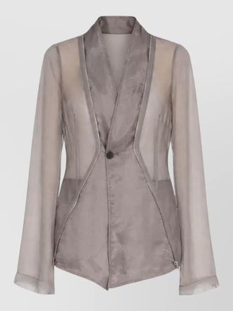 Rick Owens stag jkt tailored blazer silk blend