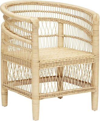 Atmosphera Poltrona malevio in mogano e rattan h82cm Atmosphera créateur dintérieur