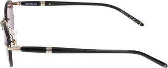 Montblanc Mens Mb0412s Metal Frame Sunglasses Rose