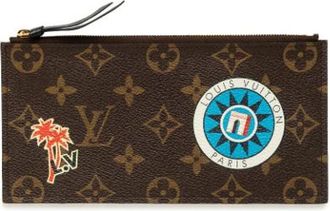 Louis Vuitton Pre-owned World Tour Pochette Felicie - Dames - Vintage Accessoires - Bruin - ONE Size - Leer - Vintage