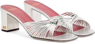 Valentino Garavani Annet Sandal in Silver at Nordstrom, Size 10.5Us
