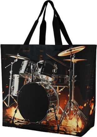 Generic Musical Instruments Shoulder Bag Large Capacity Handbag Foldable Handbags For Travel Work Yoga