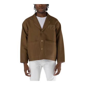 Kenzo Heren, Jassen, Bruin, Maat: L Katoen