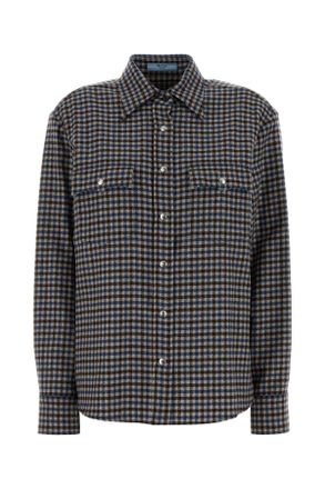 Prada Embroidered Wool Shirt