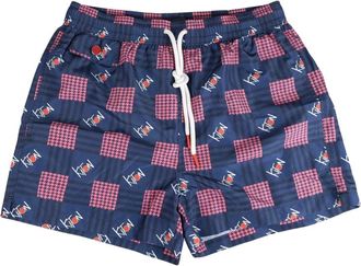 Kiton Swim Trunks Regular Fantasy - Heren - Strandmode - Veelkleurig - S - Polyester - Badmode