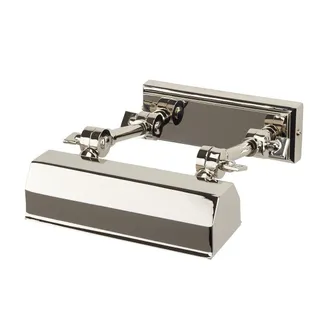 Netlighting Chawton 1 Light Small Picture Wall Light Polished Nickel E14 in Grey