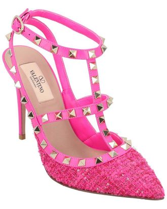 Valentino Womens Leather Caged 100 Pump (Authentic Pre-Loved)