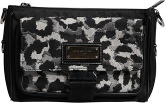 Dolce & Gabbana Multicolor Leopard Jacquard Crossbody Mens Bag