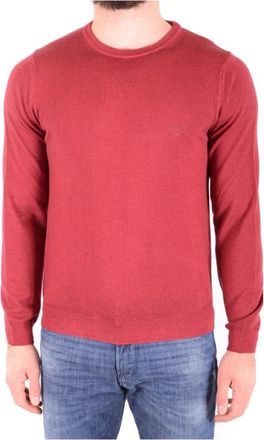 GANT Rondgebreide trui - Heren - Ronde hals truien - Rood - S - Truien & Vesten