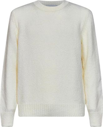 D4.0 Trui met ronde hals - Heren - Ronde hals truien - Wit - 2XL - Wol - Truien & Vesten