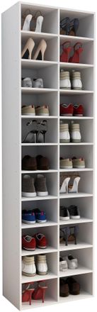 ebuy24 Estante De Zapatos De Madera Vcm Dimensiones Aprox. Al. 183 X An. 52 X P. 30 Cm Caj&oacute;n De Cajones Con 22 Compartimentos Gabinete De Zapatos - Hinsol Xl