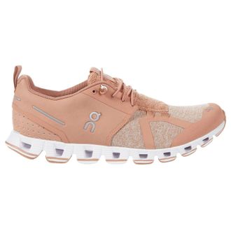 On Cloud Terry Textile Synthetic Womens Lace Up Trainers - Cork - Size:UK 4.5