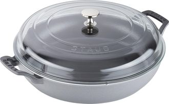 Staub Cast Iron 3.5-qt Braiser with Glass Lid