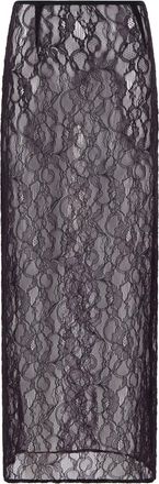 Laneus Gonna midi Chantilly - Nero