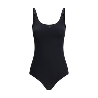 Courr&egrave;ges Black Elastane One-Piece Womens Swimsuit