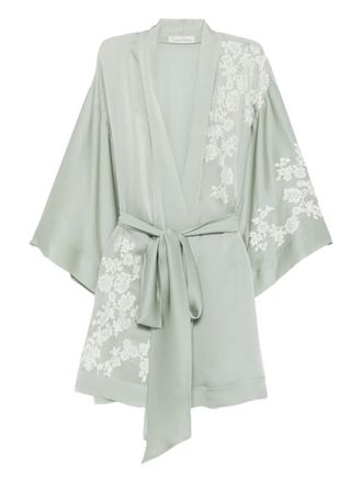 Carine Gilson Abito con dettagli in pizzo - Verde