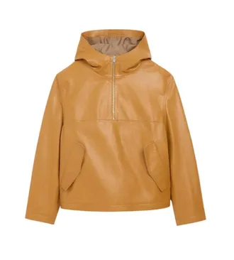 Ami Mustard Solid Hood Jacket
