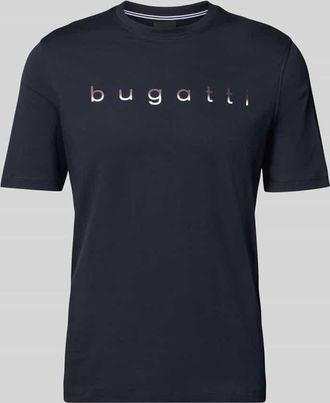 Bugatti T-Shirt mit Rundhalsausschnitt in Marine, Größe S