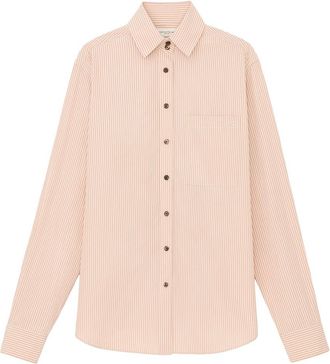 Lafayette 148 New York High Collar Pocket Shirt