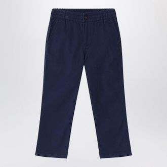 Polo Ralph Lauren Navy Blue Cotton Trousers